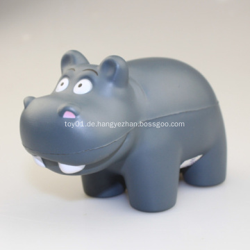 Werbe PU Hippo Grau Form Stress Ball